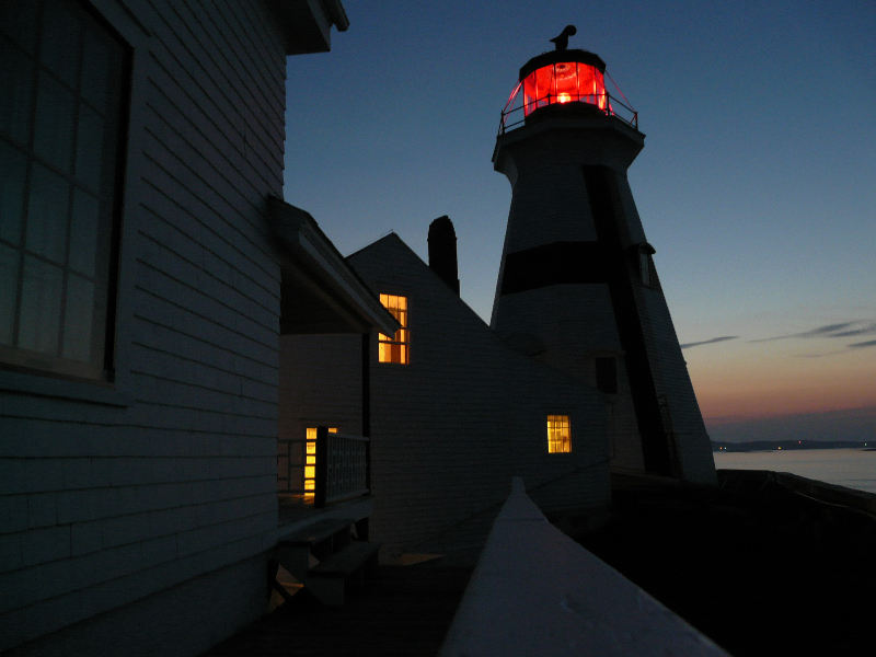 Night Falls on Head Harbour Light Station