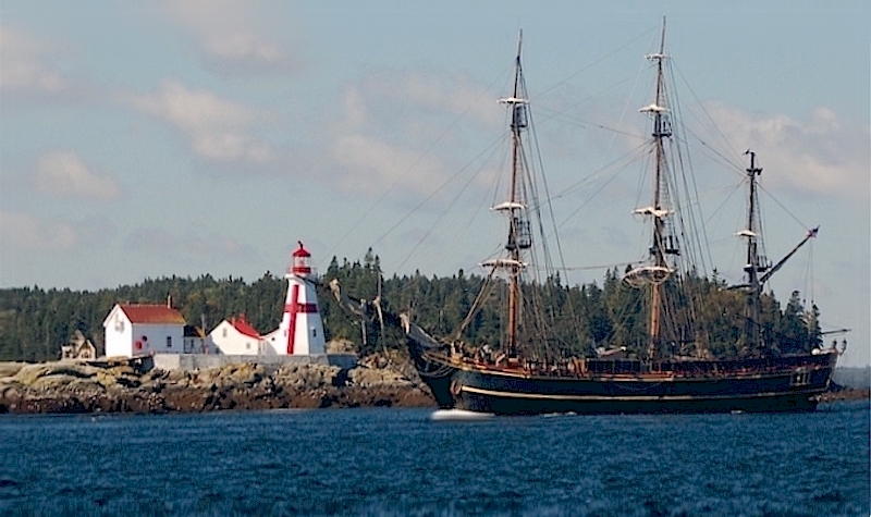 A Ol ld Ship Passes By Head Harbour Light Station